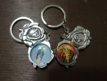 Saint * Home icon * * Saint * Mother double-sided icon Rose keychain