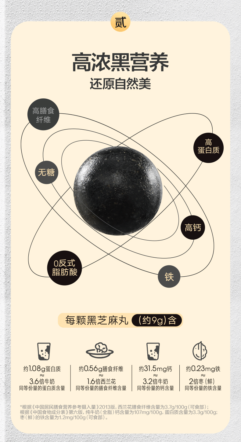 五谷磨房 无糖黑芝麻丸 108g  补肾乌发 图3