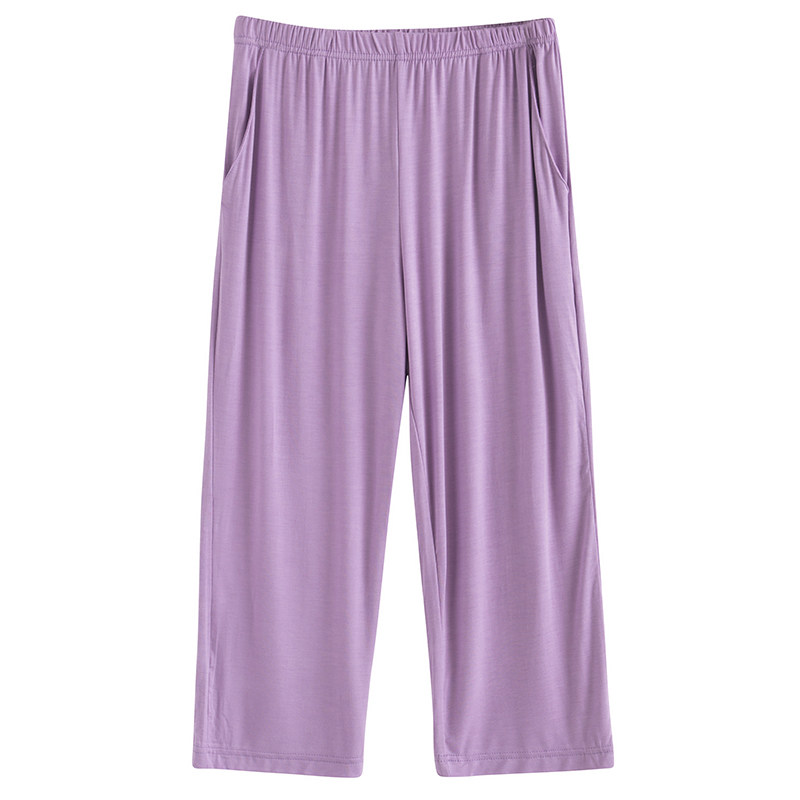 Summer leisure home out seven pants girl seven points pants large-yard fat sister Model pajamas fat pajamas