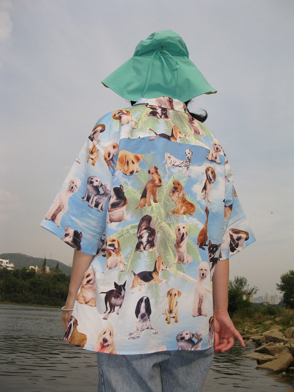 Non-Depressing Store: a Dog Short-Sleeved Shirt That Floats in the Sky and Is so Happy That It Transforms