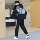 Woodpecker Spring and Autumn Jacket Men's Youth Hooded Loose Sports and Casual Suit Fashionable Two-piece Set