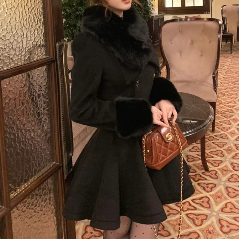 Демисезонный корсет, с длинным рукавом, пальто, шерстяная куртка