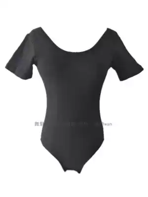 Cotton ballet dance practice clothes backless short-sleeved gymnastics uniforms adult top women
