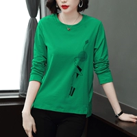 Хлопковый весенний лонгслив для матери, оверсайз, большой размер