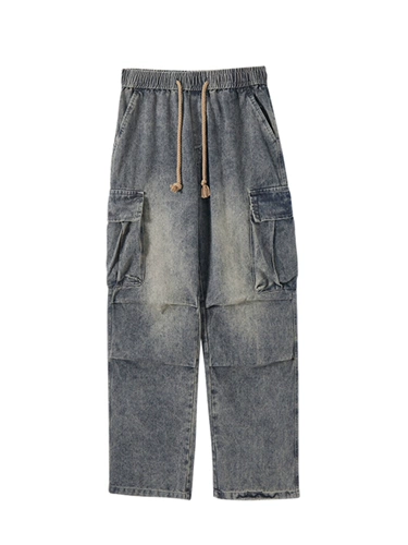 Осенние демисезонные джинсы, штаны для отдыха, США, оверсайз