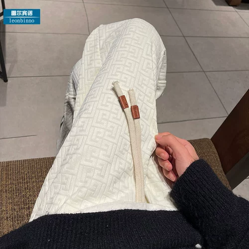 Трехмерные весенние штаны, белые джинсы с начесом, свободный прямой крой, оверсайз