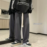 Плетеные осенние трендовые штаны, европейский стиль, оверсайз, свободный крой