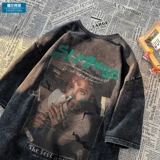 Трендовая футболка с коротким рукавом, в американском стиле, оверсайз