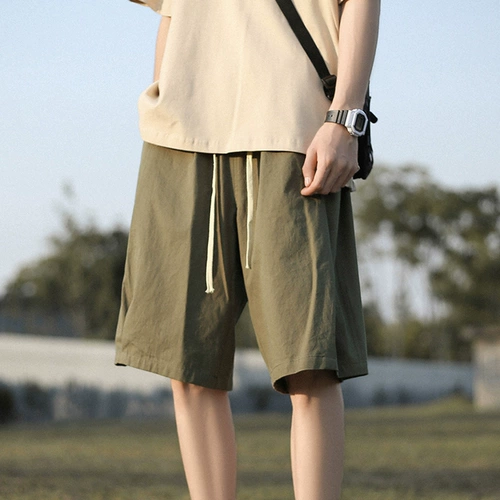 Летние тонкие цветные шорты, японские трендовые пляжные штаны, свободный крой