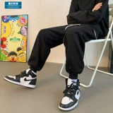 Цветные брендовые утепленные штаны для влюбленных, осенние, оверсайз