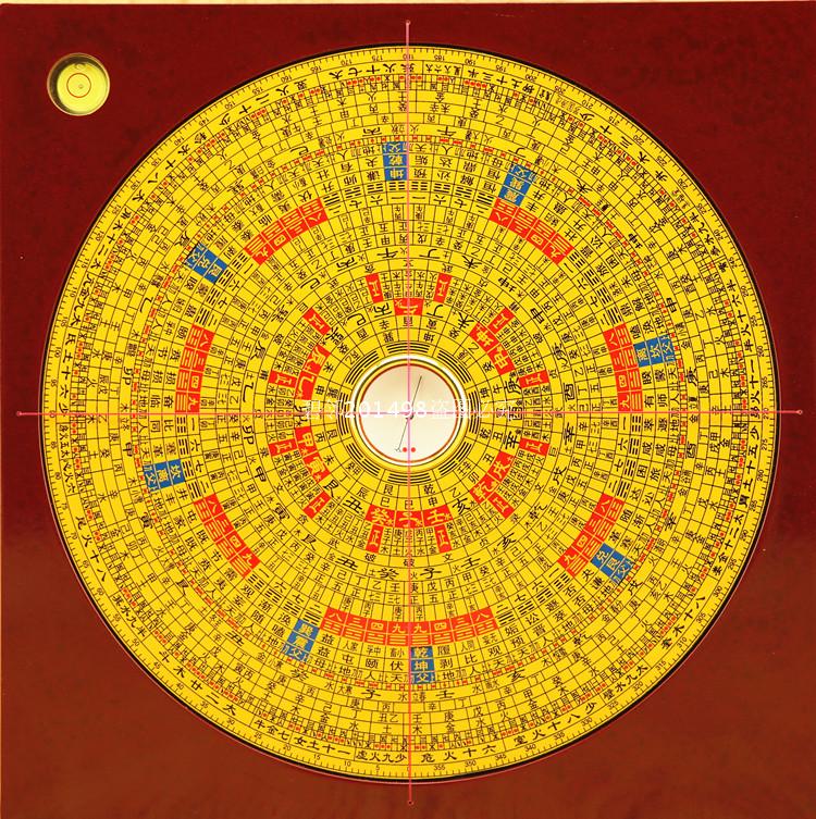 Feng Shui compass 6 inch Jifutang integrated plate professional compass pure copper surface version Bagua high precision