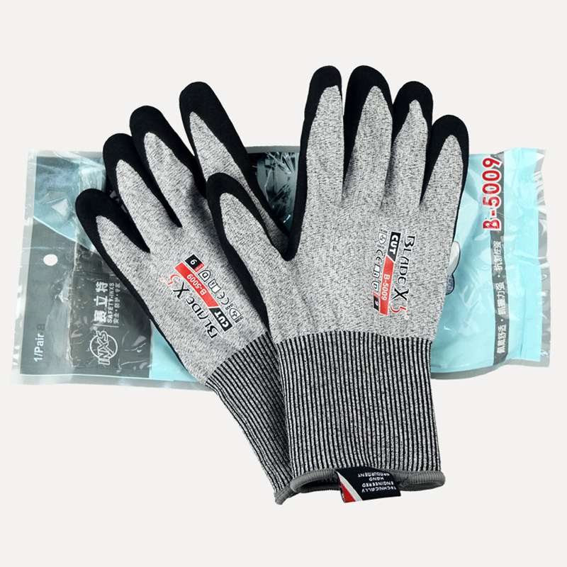 Serit B - 5009 Glass 5 - level cutting gloves anti - wear and anti - slip hardware tools auto maintenance assembly