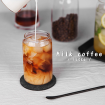 Yiming ins net celebrity with the same cola cup large capacity milk extract iced coffee friends can shape glass