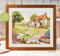 Cross Stitch electronic drawing redraw file Cross Stitch Gold 136 Scene-Farmhouse