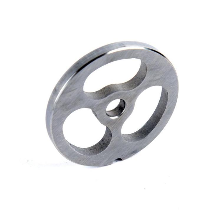 No. 8 No. 10 Stainless Steel Manual Wringing Machine Accessories-Three-hole round knife suitable for hanging large pieces of enema