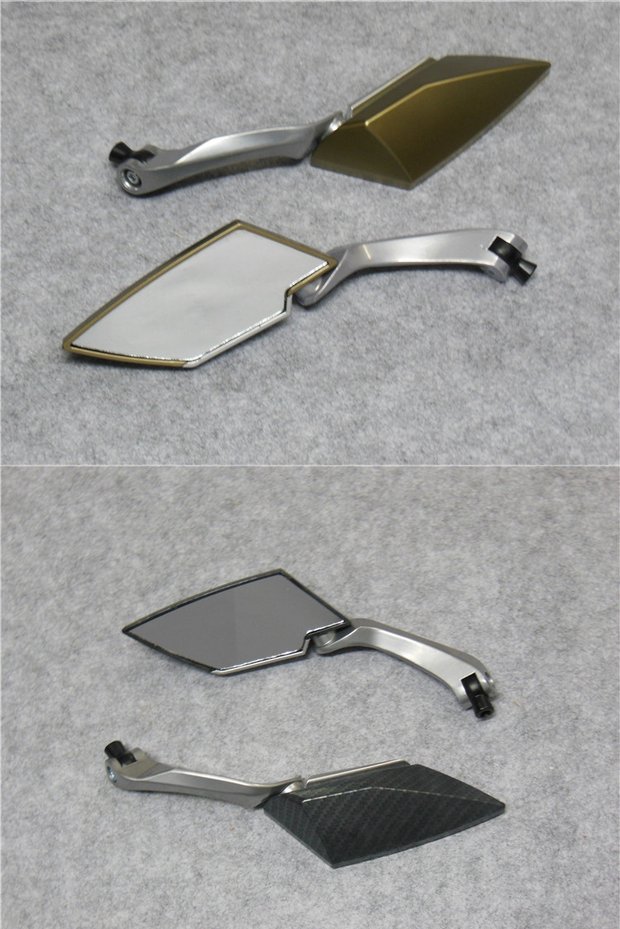 Gương tái chế xe máy Gương đảo chiều Yamaha Fuxi WISP xe tay ga gương chiếu hậu hợp kim nhôm phổ - Xe máy lại gương gương xe máy thời trang airblade