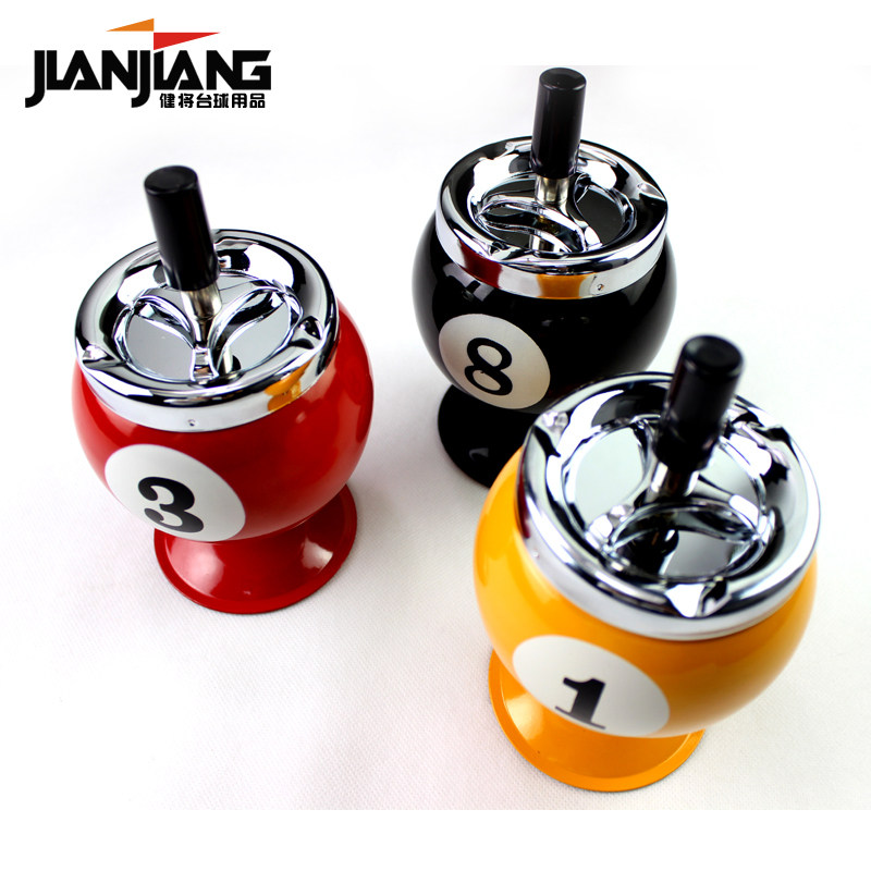 JIANJIANG KEN WILL CREATIVE BILLIARD ASHTRAY HIGH STYLE BALL ROOM CLUB BALL SHAPED DECORATION GIFTS