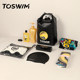 TOSWIM 수영 가방 습식 및 건식 분리 남성용 및 여성용 방수 배낭 수영복 보관 가방 수영 가방 비치 가방 피트니스 장비