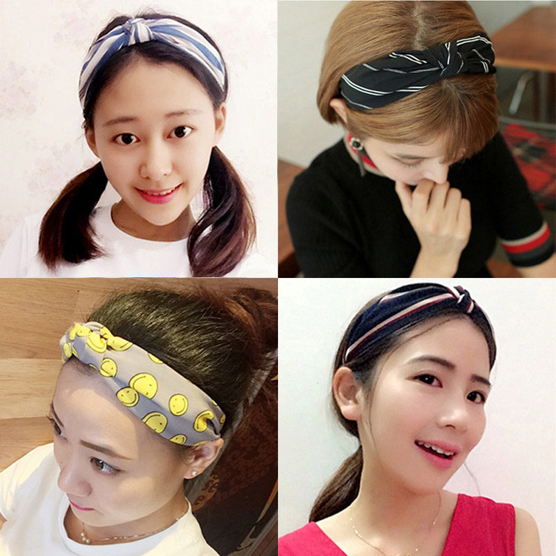 [USD 6.73] South Korea pressure headband headband widebrimmed fabric