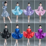 Профессиональная латиноамериканская танцевальная одежда Детская и девочка Профессиональная конкуренция по оформлению выступления танцевальных юбок для девочек