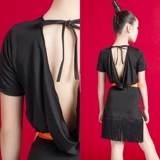 Профессиональные дети латиноамериканская танцевальная одежда Детские девочки соревнования по уходу за выступлениями исполняют спектакль Девушка Практическая танцевальная юбка весна и лето