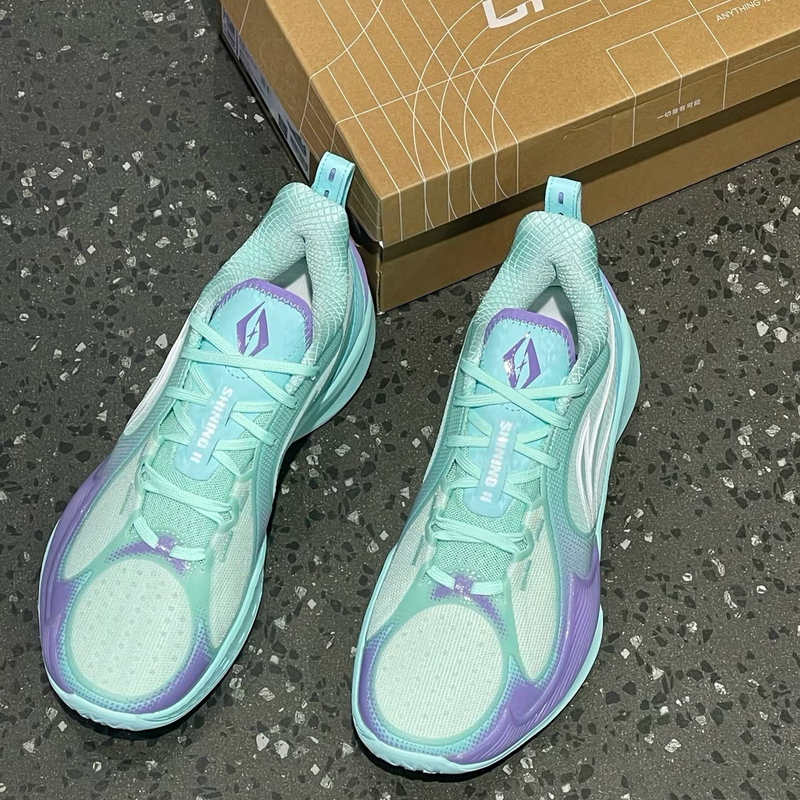 Li Ning Flashing 2V2 Basketball Shoes Men's Shoes 2025 New Breathable Lightweight Shock-Absorbing Basketball Court Sports Shoes Abpv003