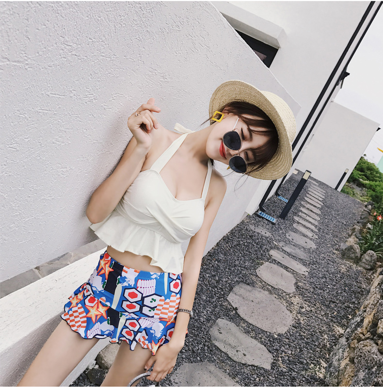 Áo tắm nữ dễ thương Nhật Bản suối nước nóng nhỏ 2018 sinh viên mới cô gái nhỏ tươi mới chia áo tắm gợi cảm - Bộ đồ bơi hai mảnh bộ đồ bơi nữ 2 mảnh	