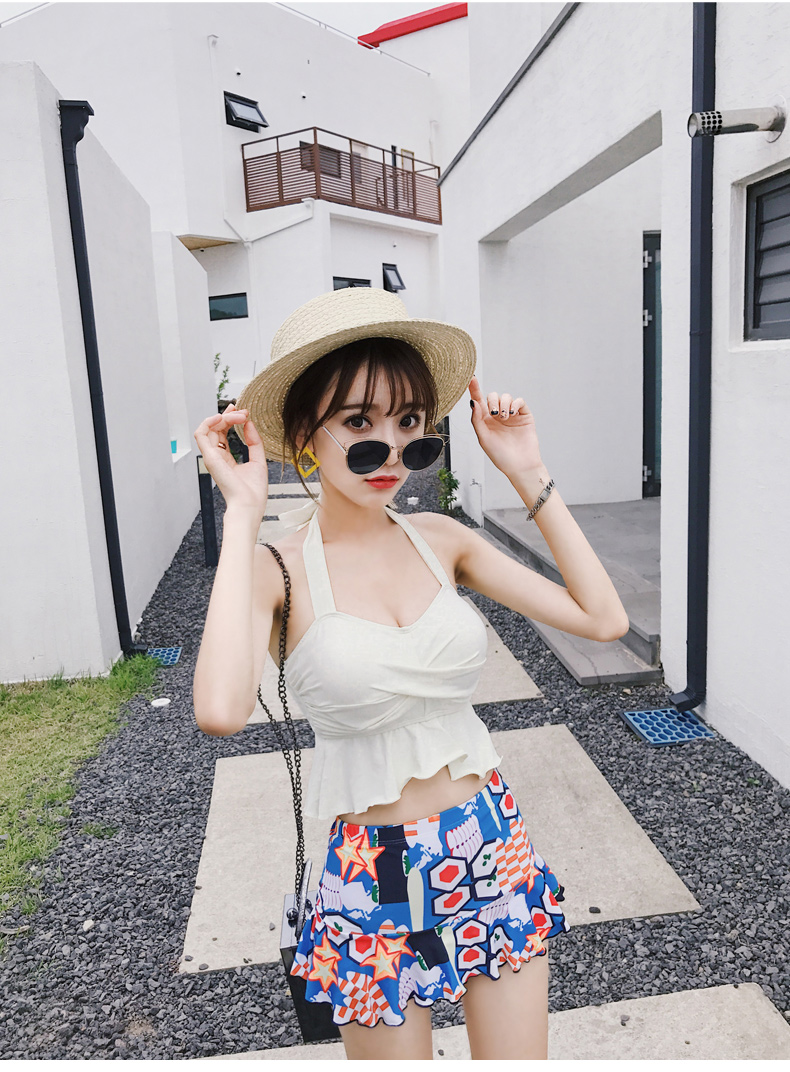 Áo tắm nữ dễ thương Nhật Bản suối nước nóng nhỏ 2018 sinh viên mới cô gái nhỏ tươi mới chia áo tắm gợi cảm - Bộ đồ bơi hai mảnh bộ đồ bơi nữ 2 mảnh	