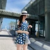 Áo tắm kích thước lớn nữ bảo thủ liền kề ngực nhỏ tụ lại để che bụng đã gầy và lỏng mỡ mm gợi cảm nóng bỏng che nắng bơi thịt - Bộ đồ bơi One Piece Bộ đồ bơi One Piece
