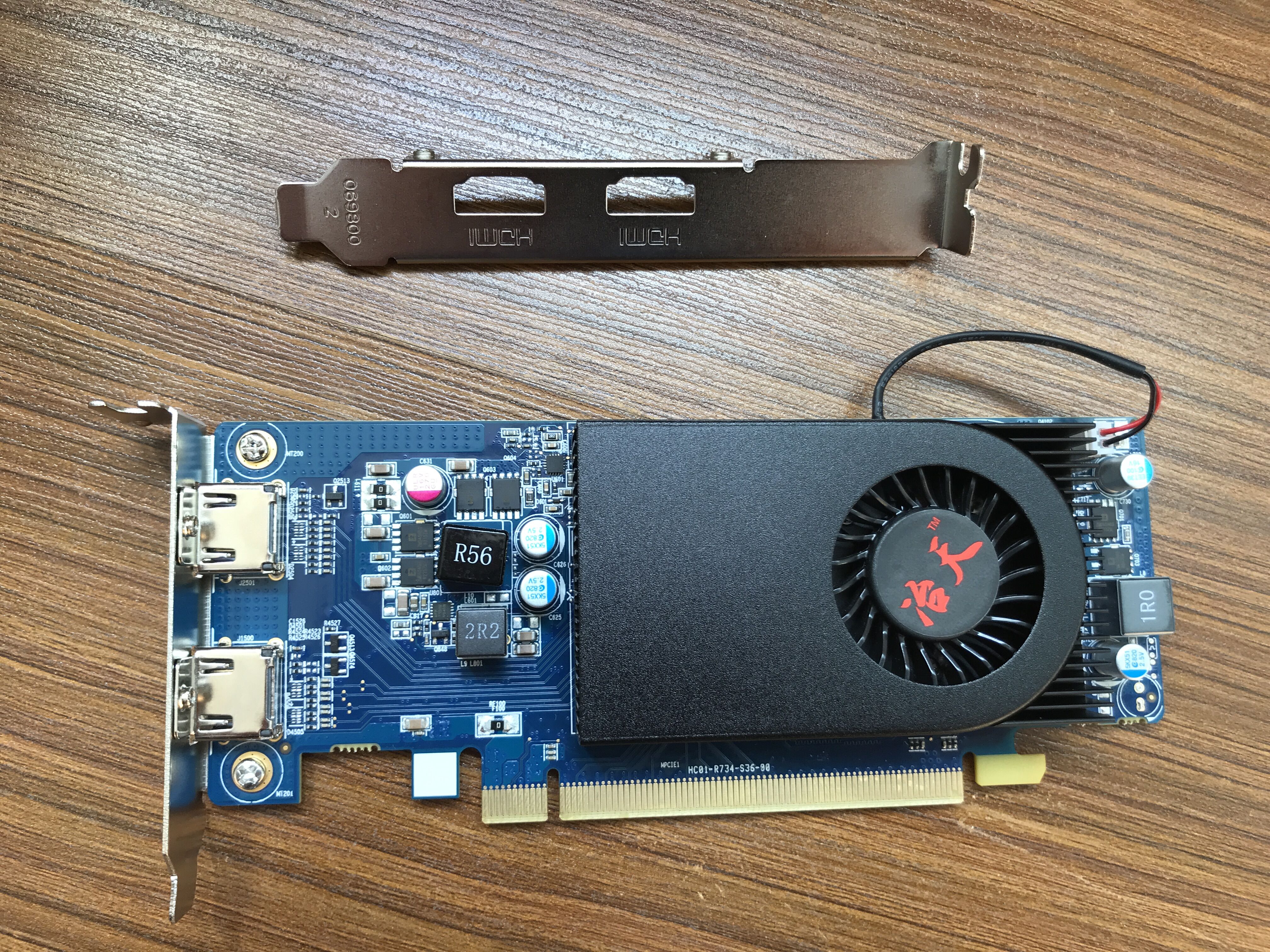 Metallurgical 2 Screen Graphics Card R7 340 2HDMI 2HDMI 2U Half high and low power panels Applicable industrial computer server