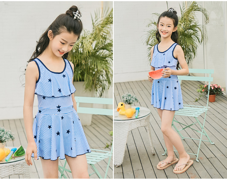 Đồ bơi trẻ em cho bé gái lớn 12-15 tuổi Công chúa ăn mặc quần áo học sinh Bộ đồ bơi cho bé gái - Bộ đồ bơi của Kid bikini cho bé sơ sinh