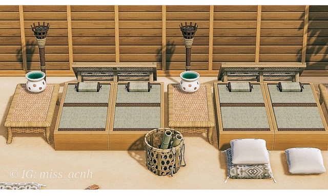 114 Animal Crossing Island Design Japanese Seaside Spa Japanese Style Outdoor Props Dongsen Animal Crossing Friends Club