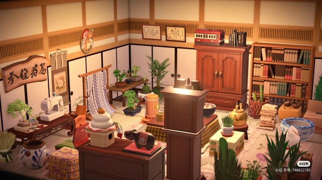 210 Animal Crossing: Animal Crossing Island Design Materials Interior Furniture Complete Set of Retro Japanese Style Cabin