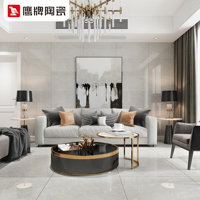 Eagle brand tile tile kitchen powder room wall tile 400*800 non-slip medium plate Raphael gray pre-sale 7 days