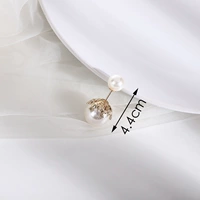 Двойной жемчужный золотой цвет] брошь