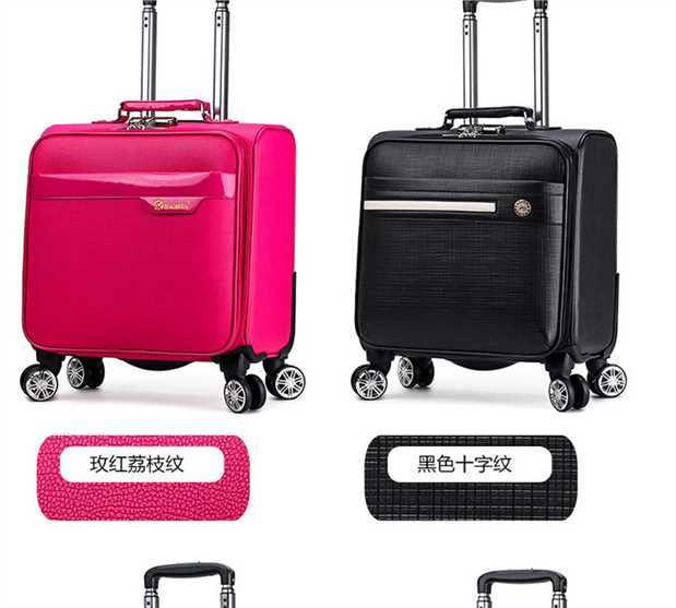 Hành lý ánh sáng nhỏ 18 vali nhỏ 16 inch nội trú Oxford vải nam giới và phụ nữ xe đẩy trường hợp sinh viên hành lý sunny vali