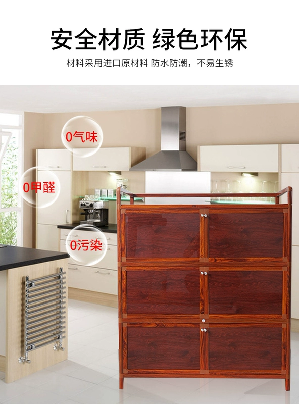 Nhôm tủ tủ ích kinh tế bằng thép không gỉ bếp tủ nước tủ lưu trữ nhà bếp đơn giản - Buồng