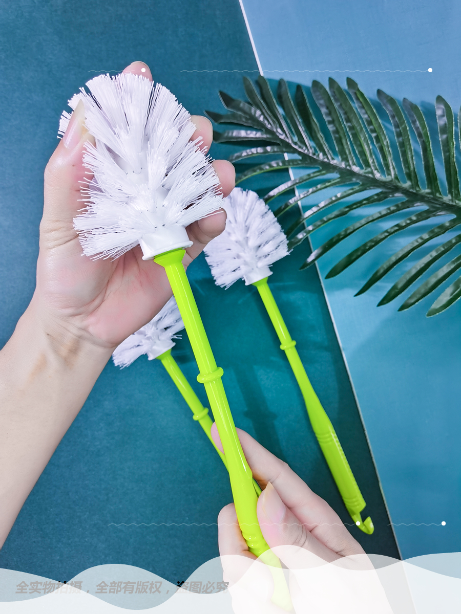 Yo-yo Toilet Long Handle Soft Plush Toilet Brush Durable Toilet Brush Free of nail Hook Plastic Free to punch clean toilet brush