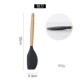 Phong cách Bắc Âu chống dính chảo silicone spatula bảo vệ thìa wok scoop nấu ăn xẻng bếp đặt gỗ xử lý silicone spatula - Phòng bếp