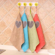 The yo-yo can be hung without dropping off the hair absorbent cloth Dishcloth Kitchen Dishcloth Towel Thickened washing the pan dishwashcloth