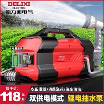 Delixi Electric Vegetable Watering Artifact Watering Machine Rechargeable Water Pump Small Portable Home Farm Outdoor Irrigation