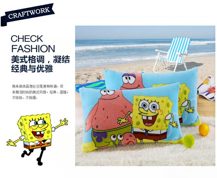 Hai chiếc gối lông cừu san hô Hạm đội flannel vỏ gối Siêu mềm đơn hoạt hình hello kitty gối tựa lưng sofa