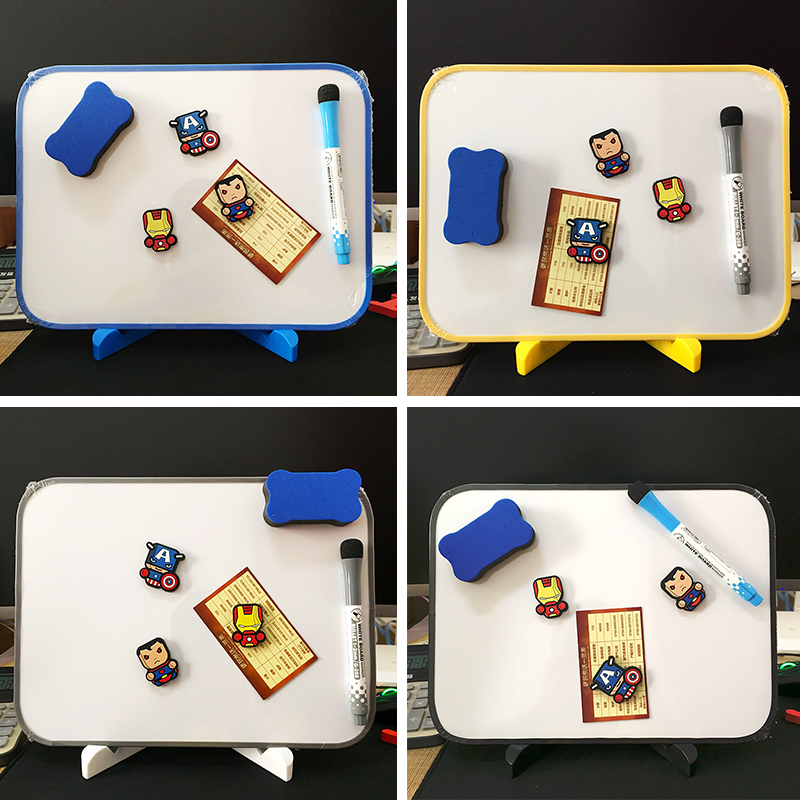 Children Small Whiteboard Writing Board Magnetic Drawing Board Blackboard Erasable Home Hanging Double Sided Bracket Office Message Board