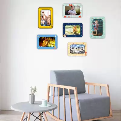 Magnetic photo wall frame sticker 6 inch single-layer special-shaped refrigerator sticker wall sticker modern personality creative hanging wall decoration