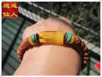  (Xiaoyao Fairy)Gold twisted honey turquoise with King Kong Bodhi bracelet◆
