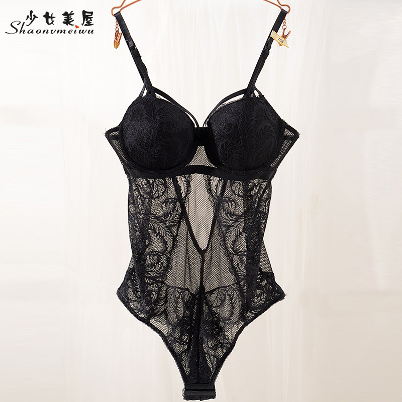 European and American French style new sexy lace body dress net yarn transparent seduction Perspectives lingerie ladies' slim fit together