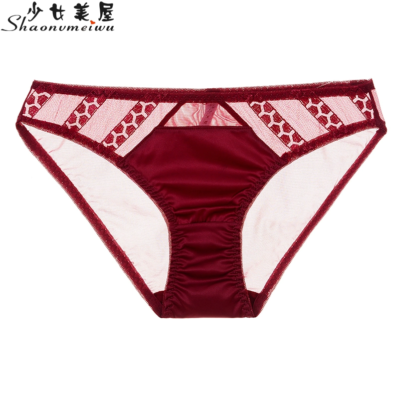 [Thiết kế ban đầu] Cô gái xinh đẹp nhà gợi cảm trong suốt cám dỗ tóm tắt quan điểm phần eo thấp phần mông quần mỏng - Giống cái