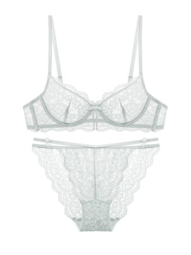 Летний кружевной ультратонкий сексуальный поролоновый белый бюстгалтер