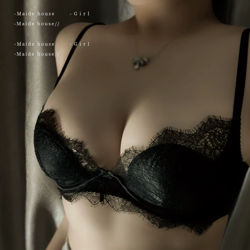 Кружевное сексуальное нижнее белье, дышащий комплект, бюстгальтер пуш-ап, черный летний бюстгалтер, французский стиль