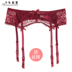 Cô gái vẻ đẹp nhà Châu Âu và Mỹ sexy quan điểm minh bạch ren garter set red sling vớ vui vẻ gửi vớ lụa phụ nữ Nịt Tất